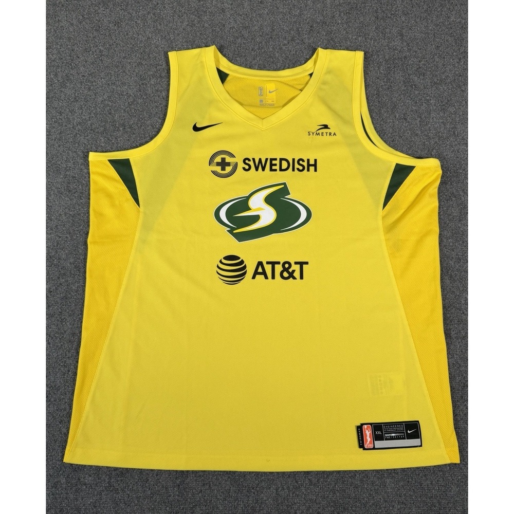 Nike WNBA Seattle Storm Jewell Loyd #24 Jersey Mens XXL Yellow Basketball EUC